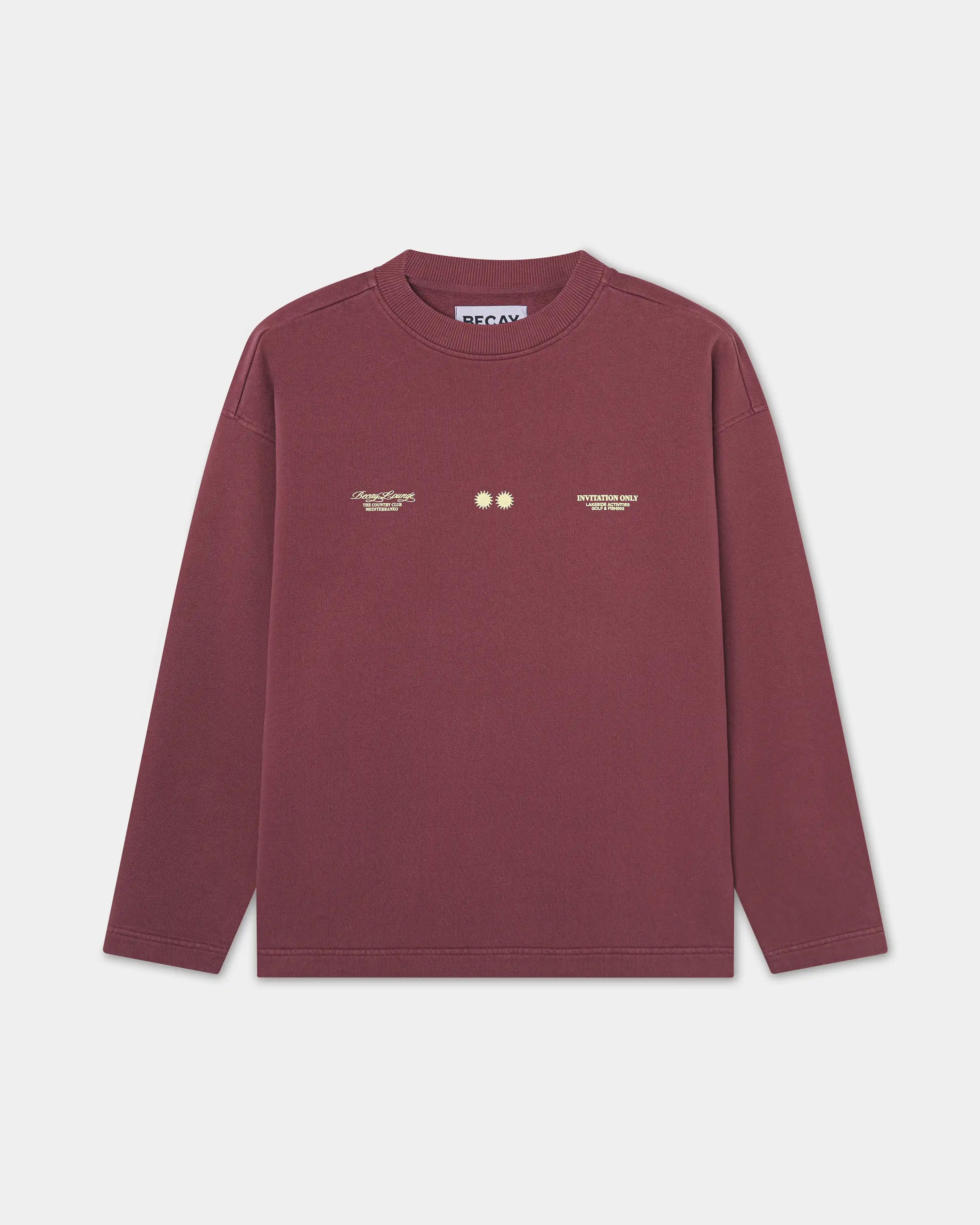 Club Crewneck Wine - Image 2