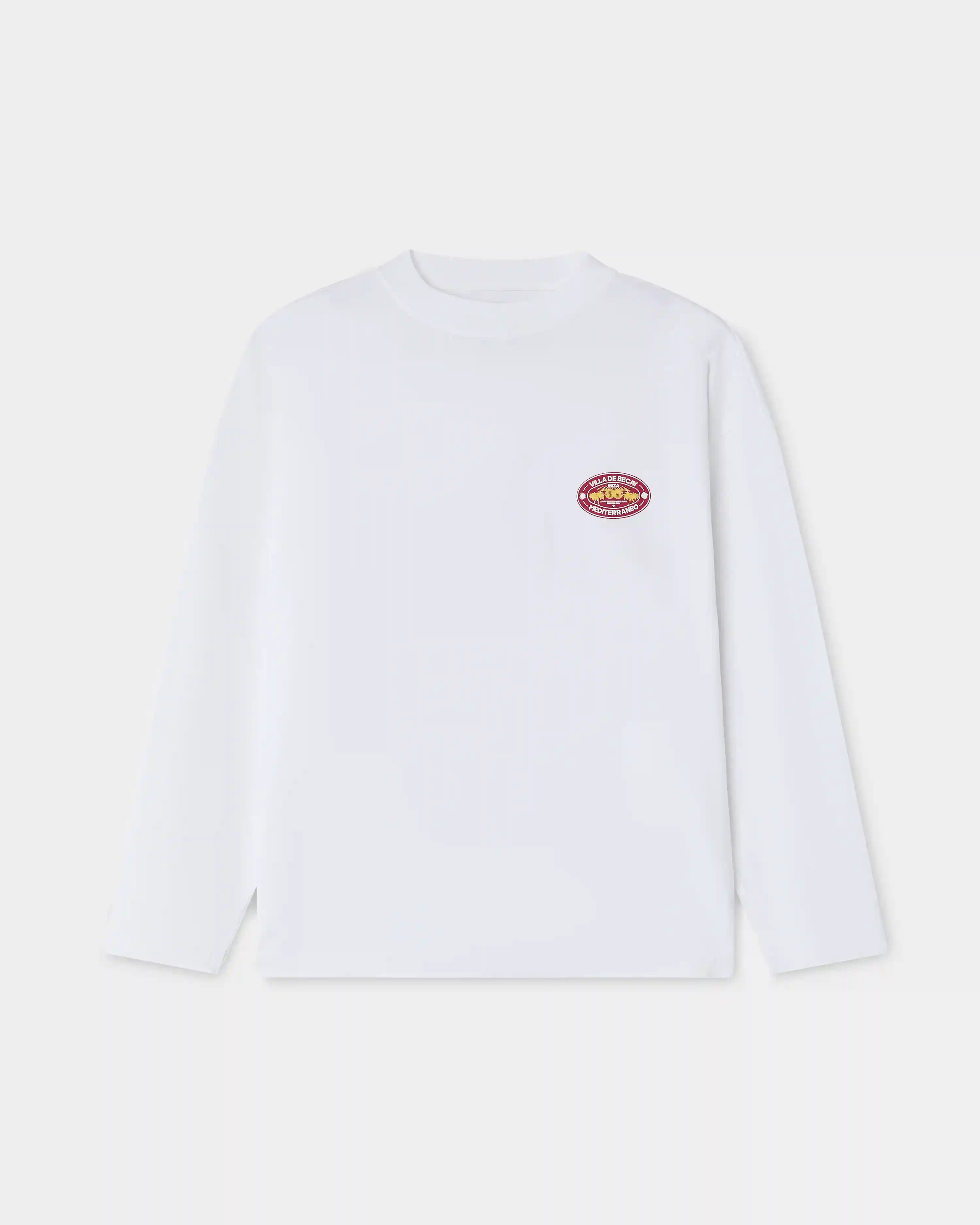 Hotel Longsleeve White & Red - Image 2