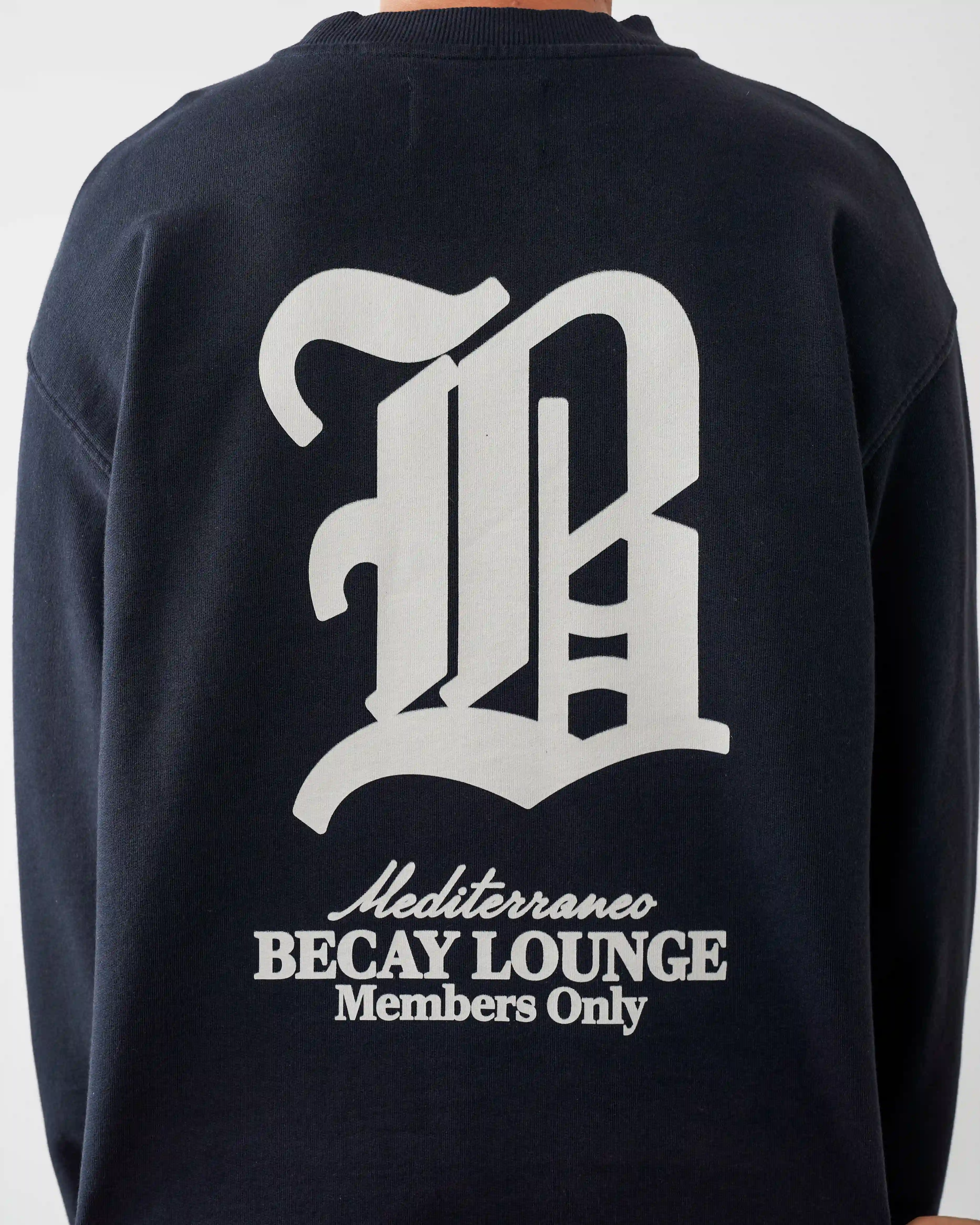 Lounge Crewneck Navy - Image 7