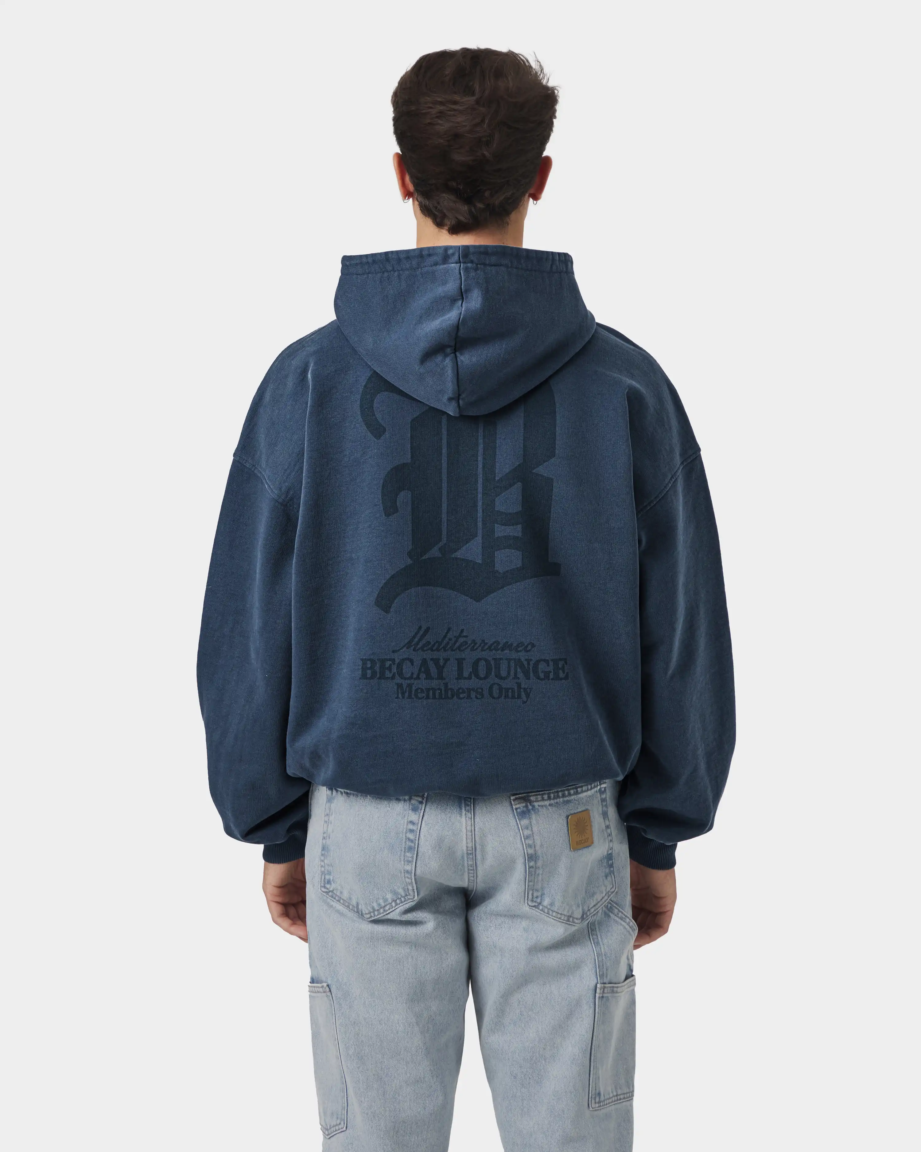 Lounge Hoodie Navy - Image 3