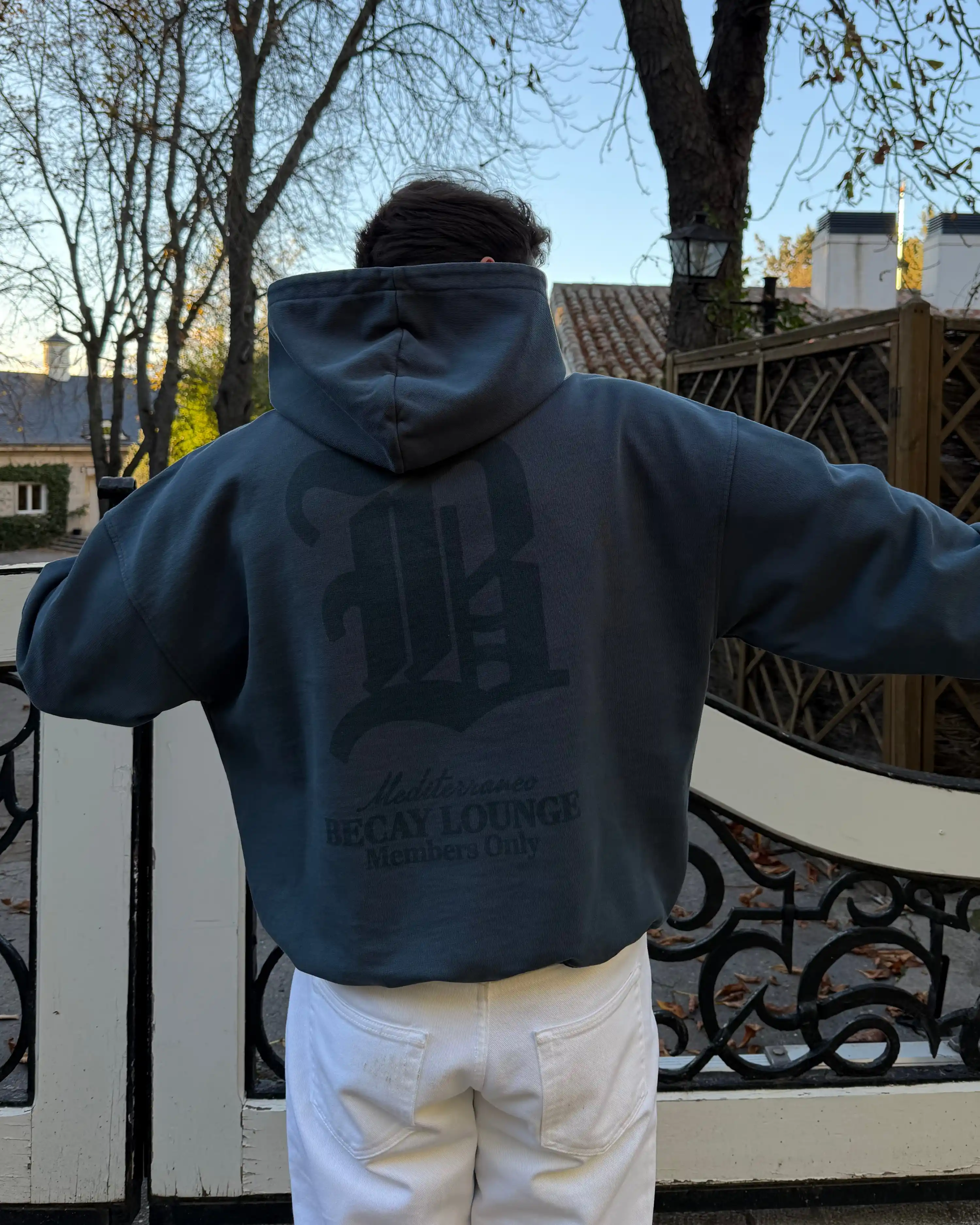 Lounge Hoodie Navy - Image 4