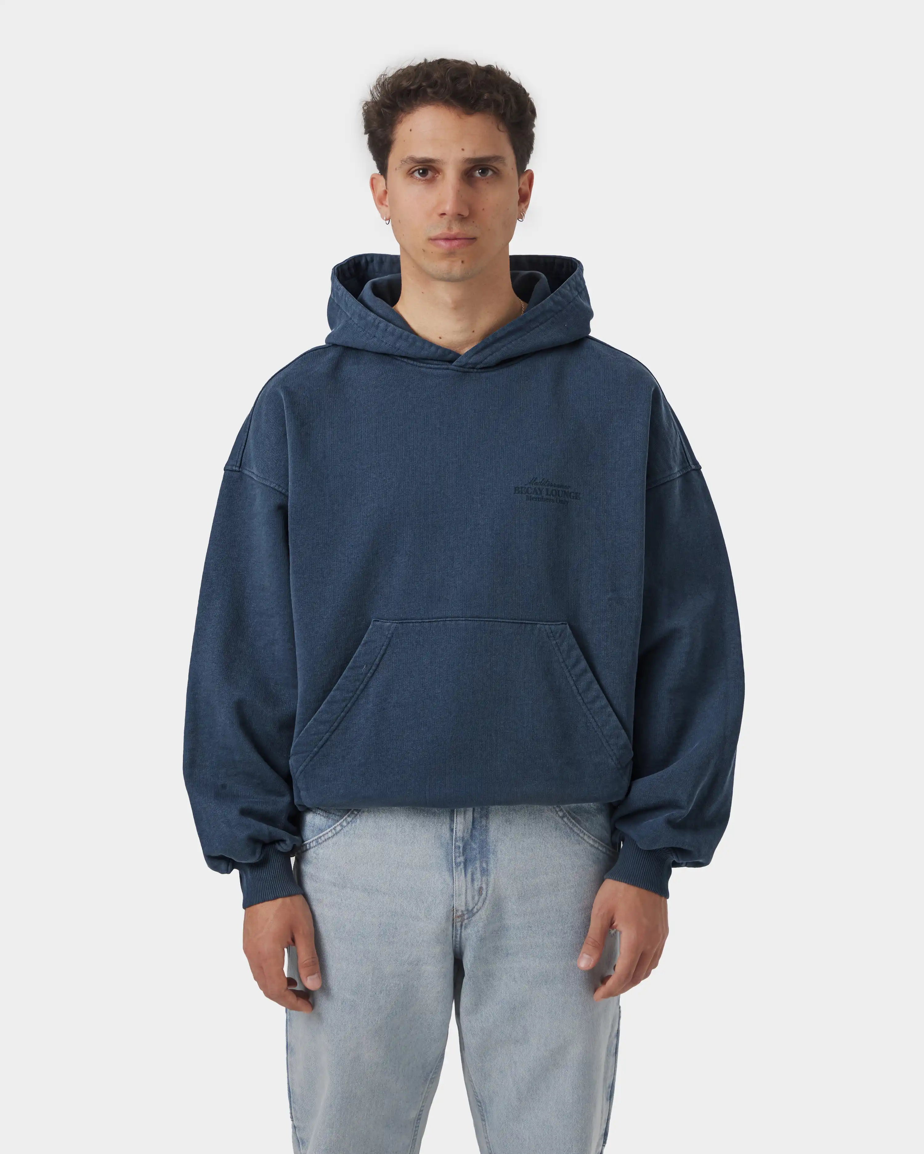 Lounge Hoodie Navy - Image 5