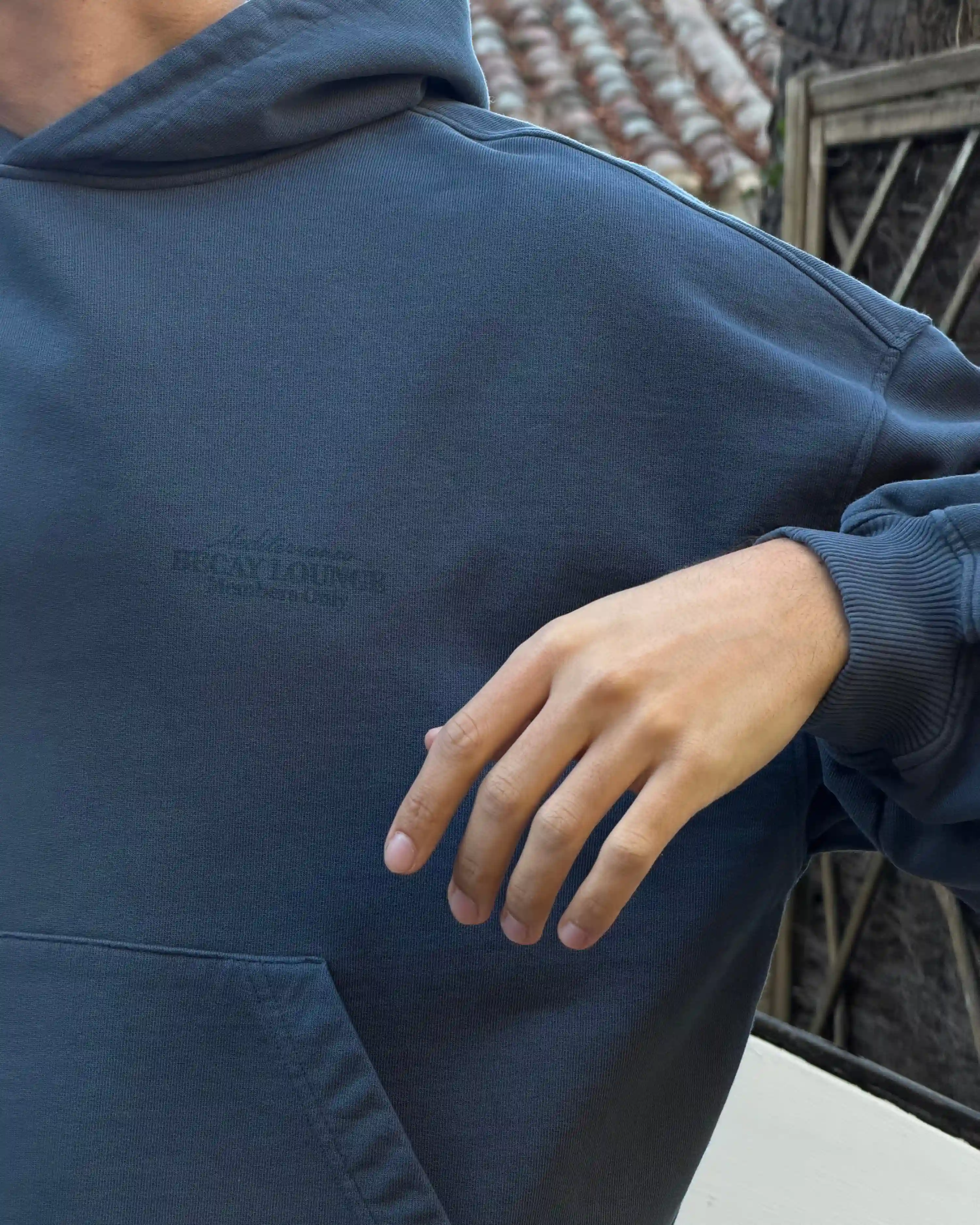 Lounge Hoodie Navy - Image 6