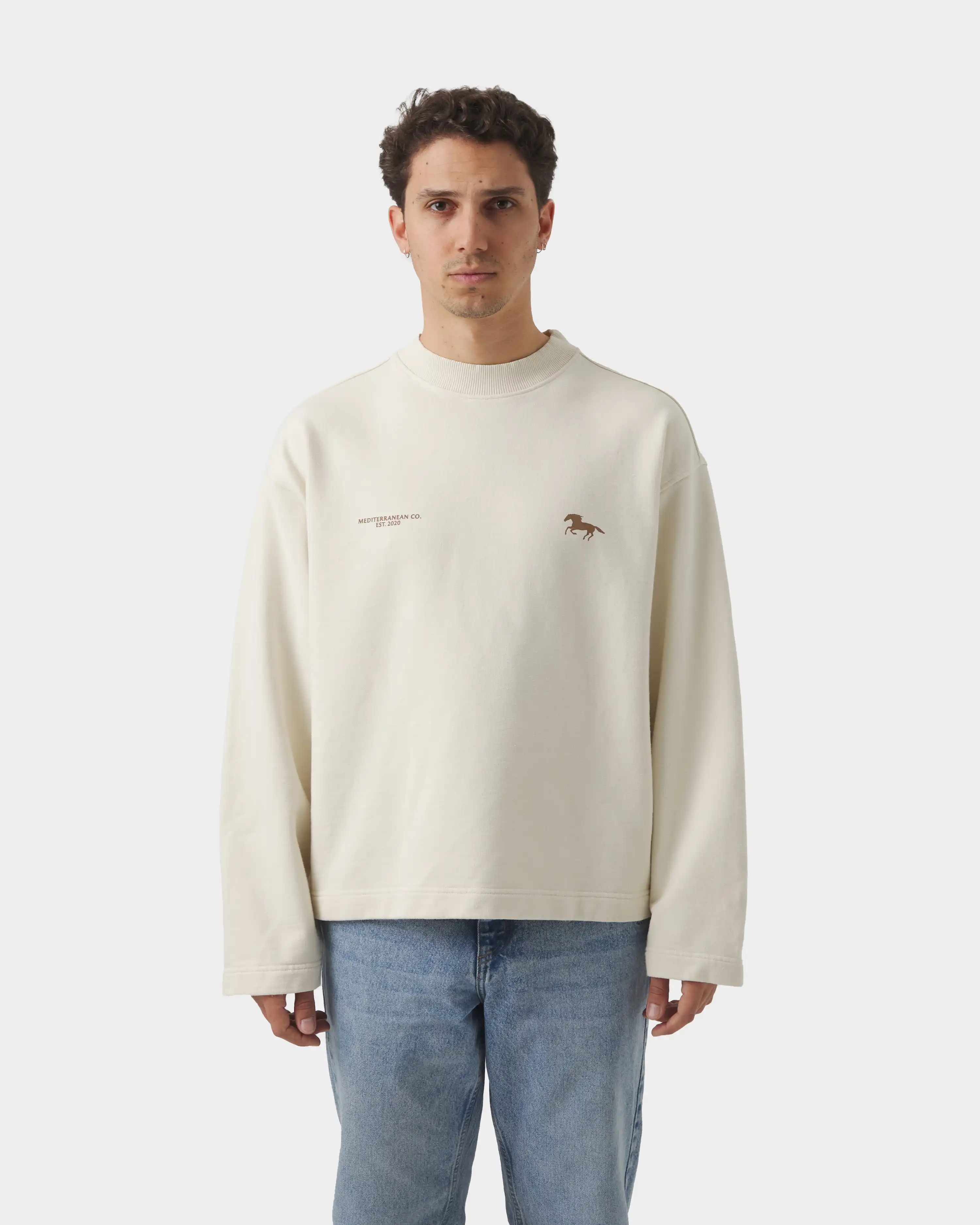 Old West Crewneck Cream - Image 4