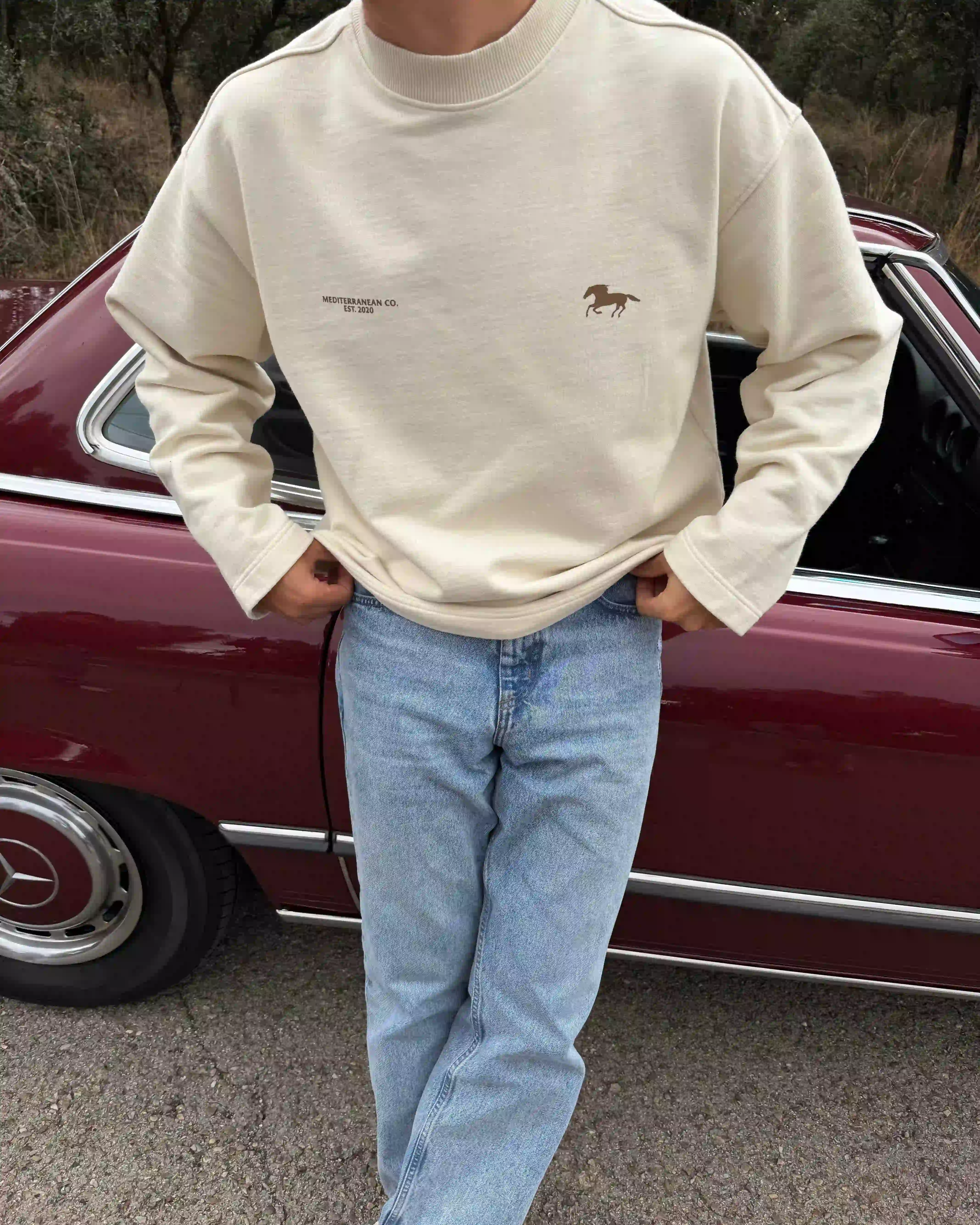 Old West Crewneck Cream - Image 6