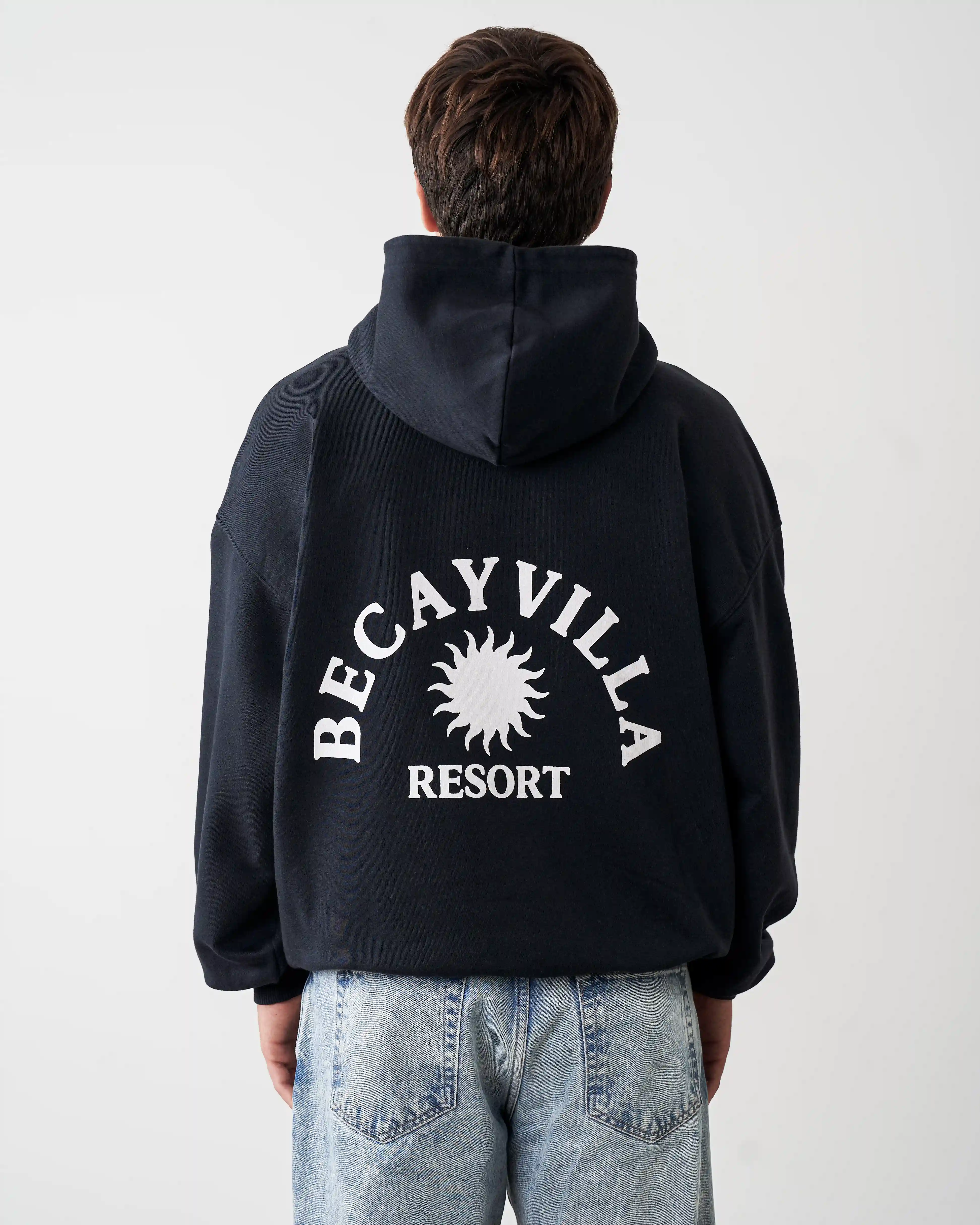 Resort Hoodie Navy - Image 3