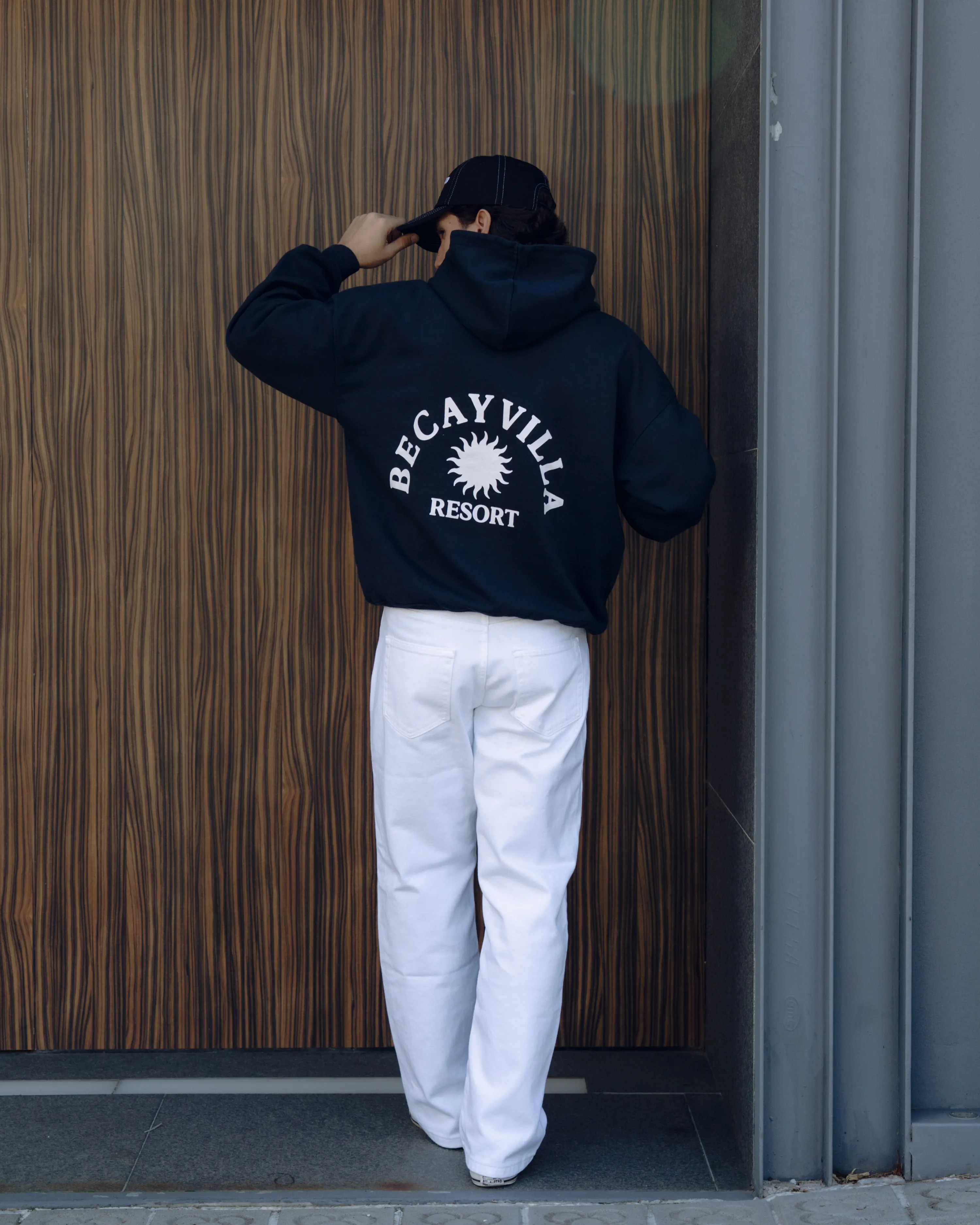 Resort Hoodie Navy - Image 4