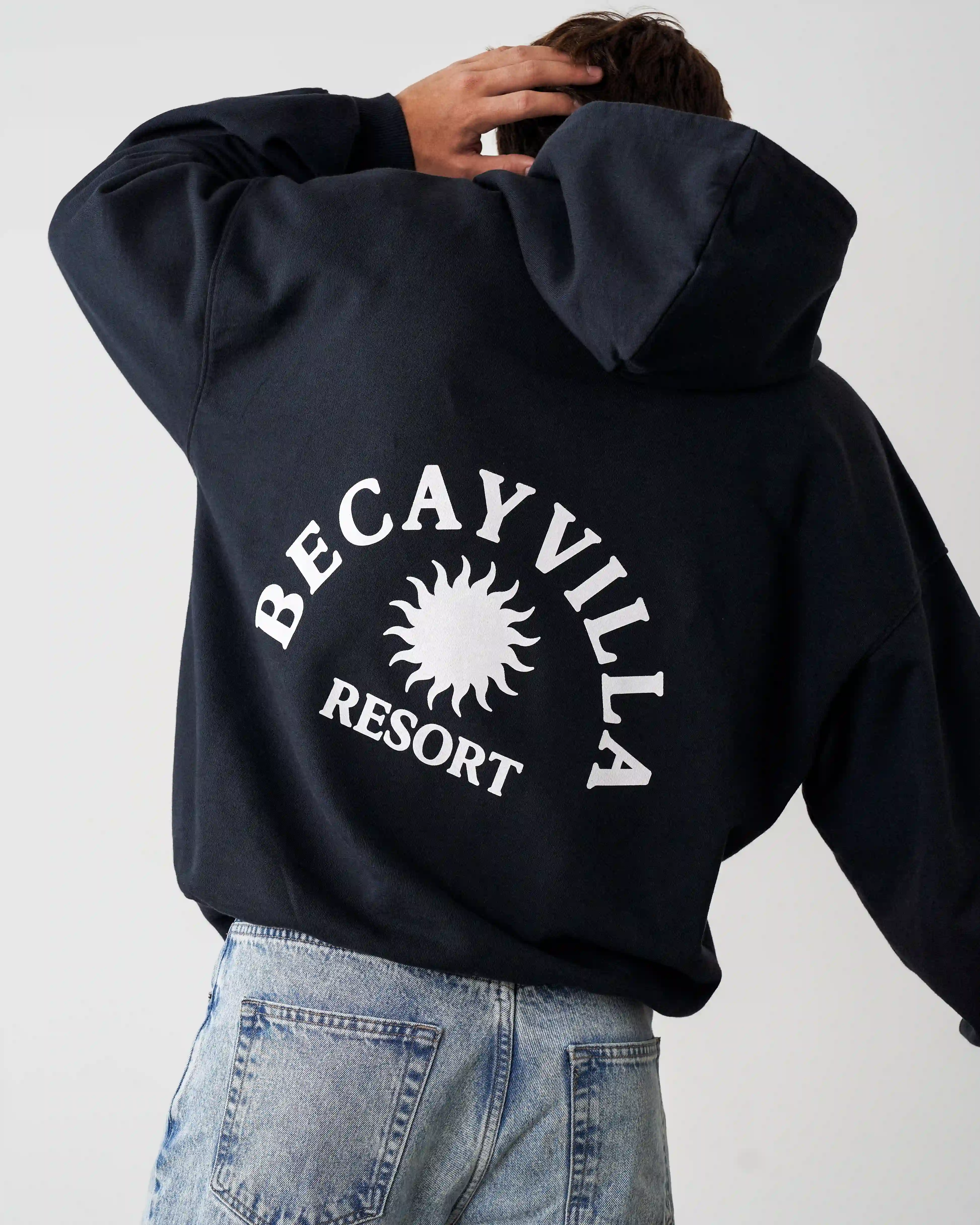 Resort Hoodie Navy - Image 8