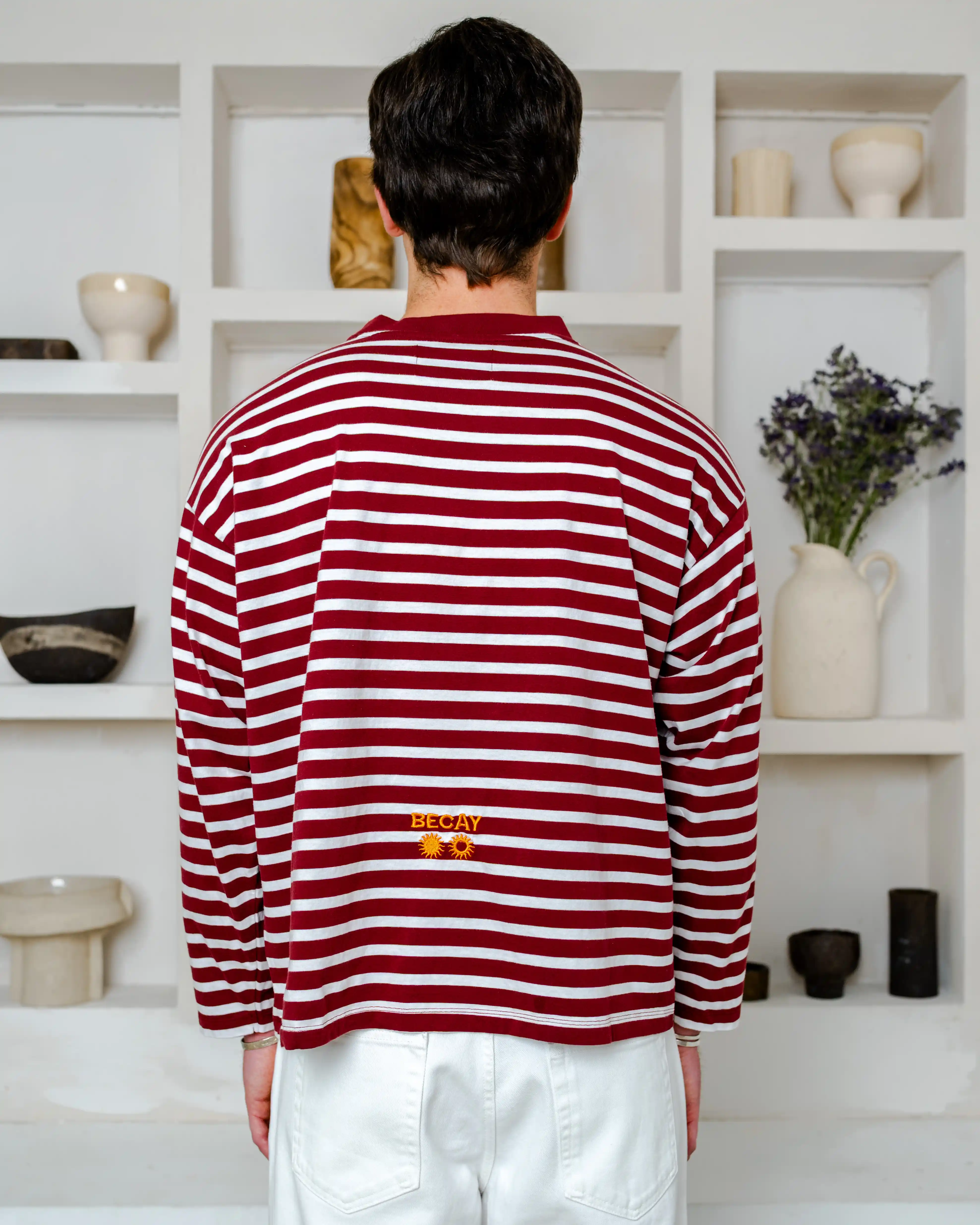 Stripes Burgundy Longsleeve - Image 4