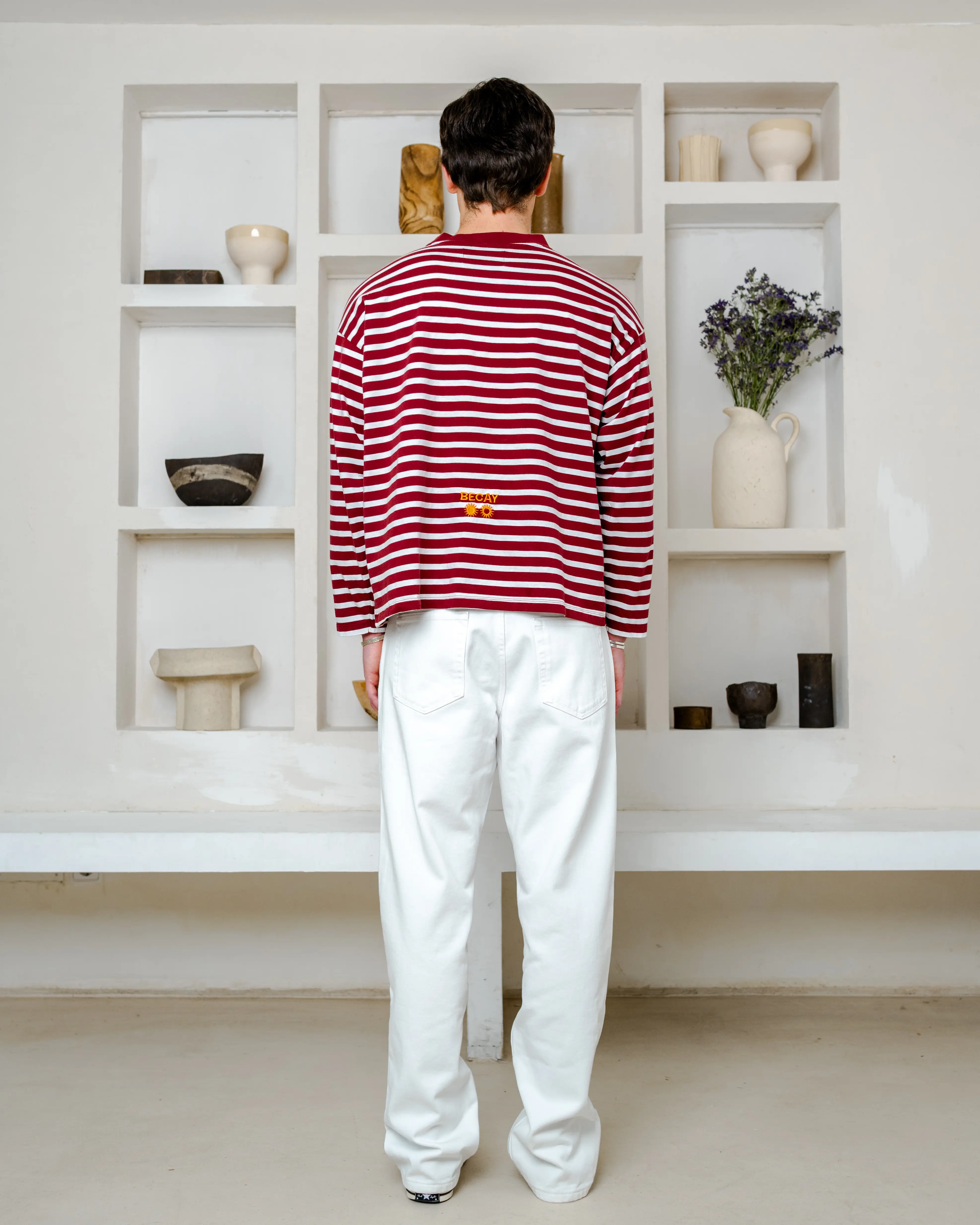 Stripes Burgundy Longsleeve - Image 6